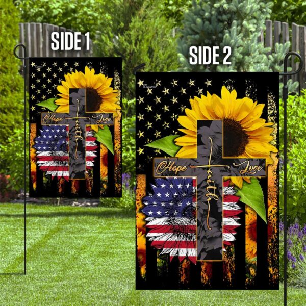 American Faith Hope Love Flag: Patriotic Decor - Image 10