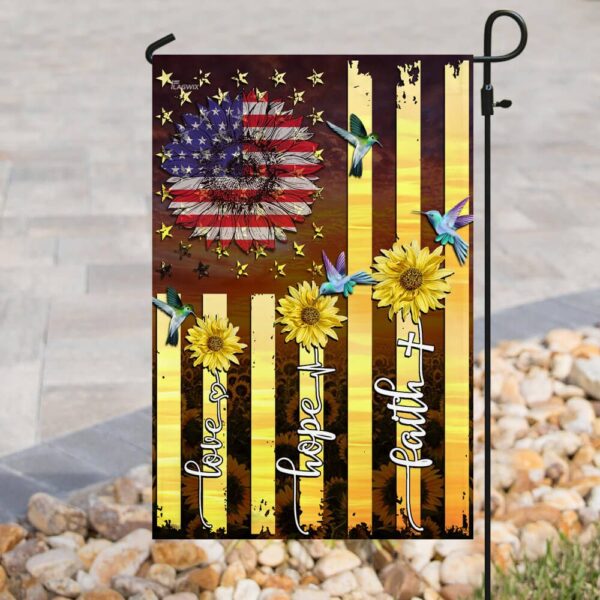 American Faith Hope Love Flag: Patriotic Decor PLP03F - Image 8