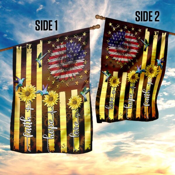 American Faith Hope Love Flag: Patriotic Decor PLP03F - Image 5