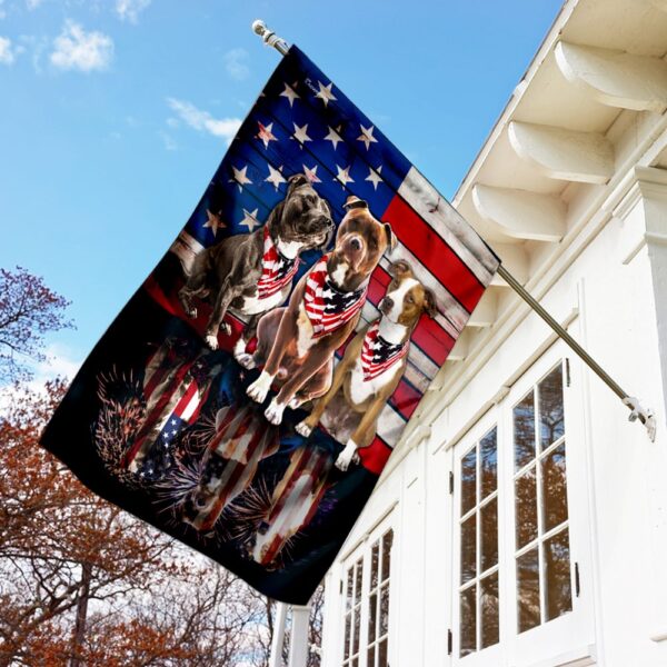 American Flag Pitbull DBX1785F: Patriotic Pitbull Design - Image 2