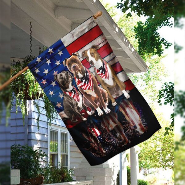 American Flag Pitbull DBX1785F: Patriotic Pitbull Design - Image 3