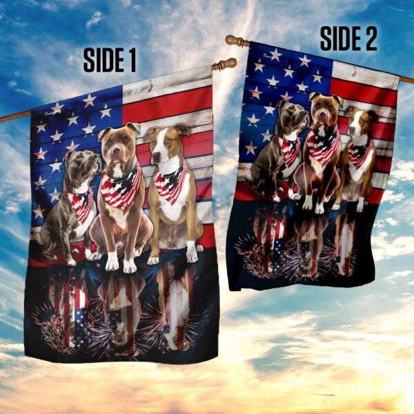 American Flag Pitbull DBX1785F: Patriotic Pitbull Design - Image 5