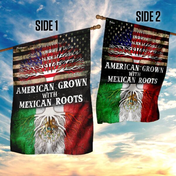 American Grown, Mexican Roots Flag: MLH1006F - Image 5
