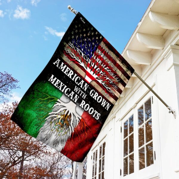 American Grown, Mexican Roots Flag: MLH1006F - Image 2