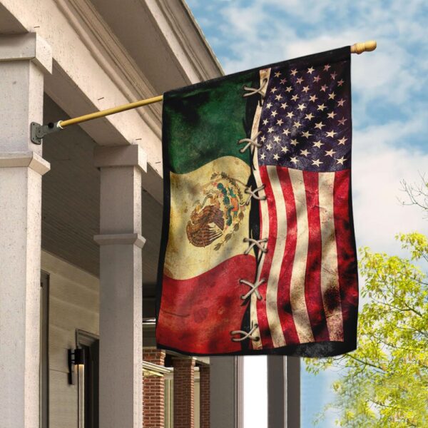 American Grown With Mexican Roots Flag QNK225F