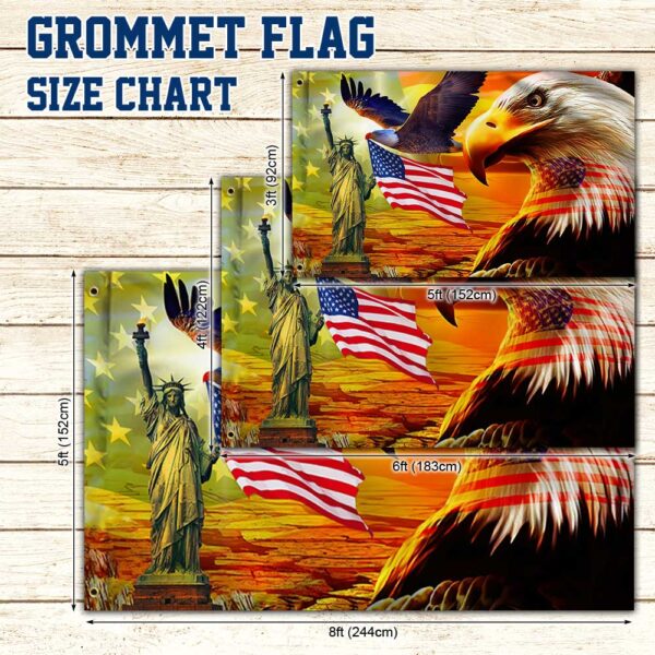 American Pride Grommet Flag Eagle Sunset Freedom DBD2993GF - Image 4