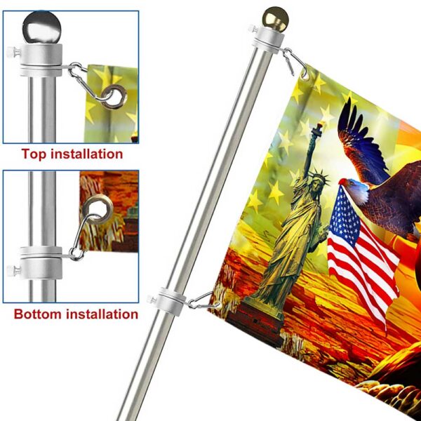 American Pride Grommet Flag Eagle Sunset Freedom DBD2993GF - Image 5