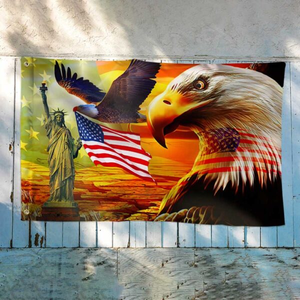 American Pride Grommet Flag Eagle Sunset Freedom DBD2993GF - Image 2