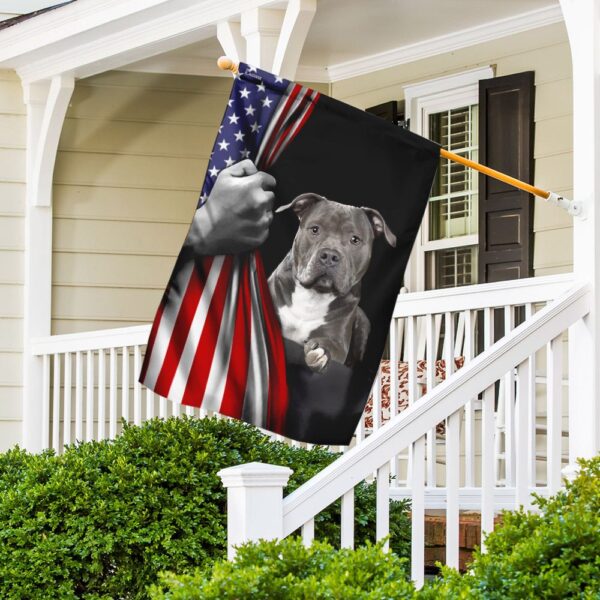 American Staffordshire Terrier American Flag Apparel - Image 3