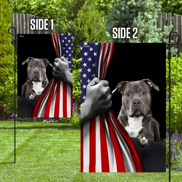 American Staffordshire Terrier American Flag Apparel - Image 8