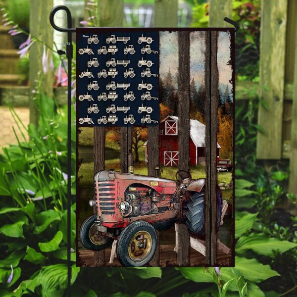 American Tractor Flag: Patriotic Farm Decor - Image 2