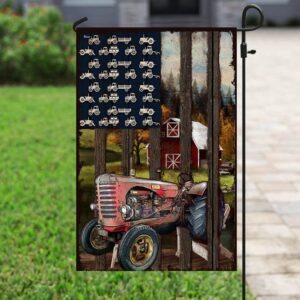 American Tractor Flag: Patriotic Farm Decor
