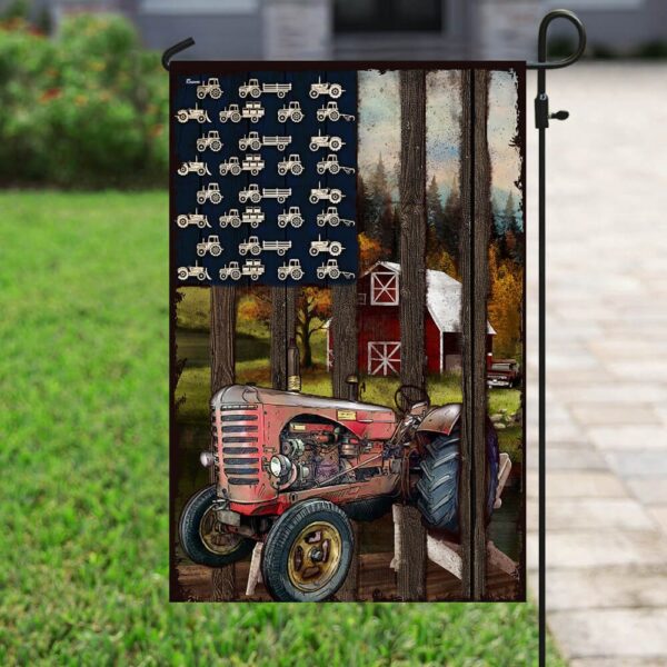 American Tractor Flag: Patriotic Farm Decor