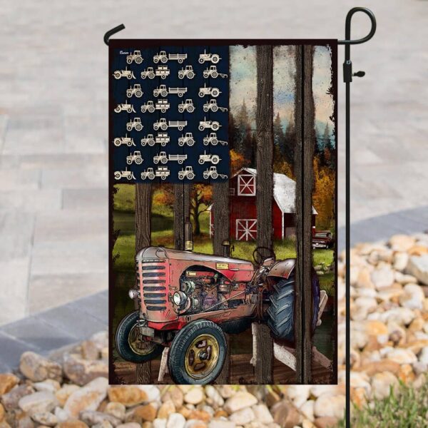 American Tractor Flag: Patriotic Farm Decor - Image 3
