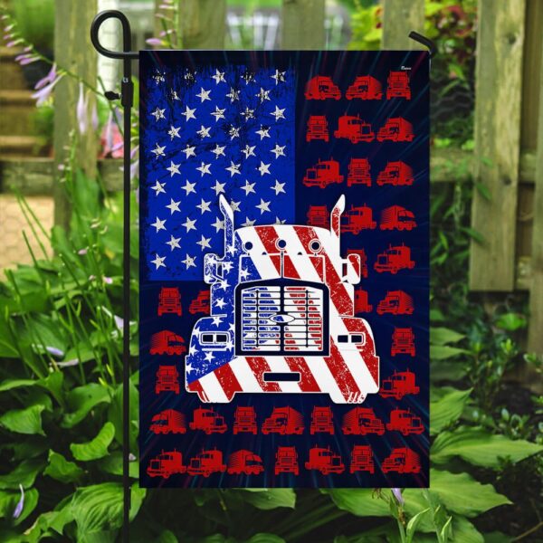 American Trucker 4th of July Flag: PSL234F - Patriotic Truck Accessories - Image 2