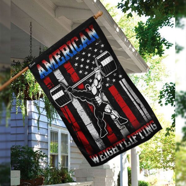 American Weightlifting Flag QNN169F: Show Your Strength & Patriotism - Image 3