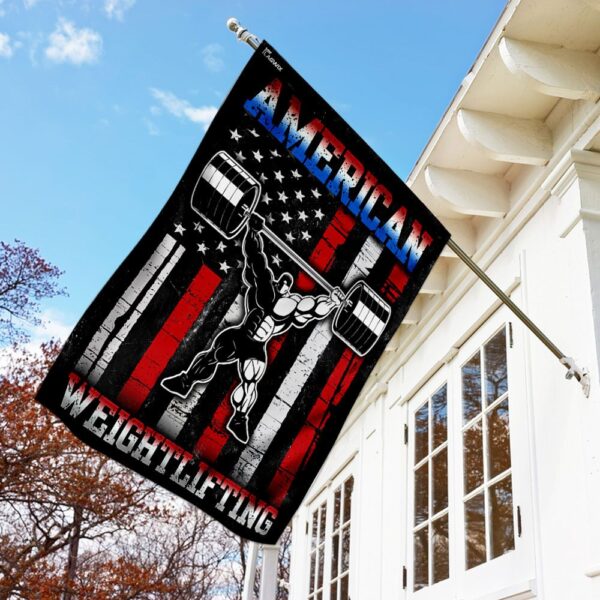 American Weightlifting Flag QNN169F: Show Your Strength & Patriotism - Image 2