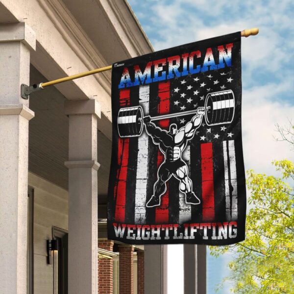 American Weightlifting Flag QNN169F: Show Your Strength & Patriotism