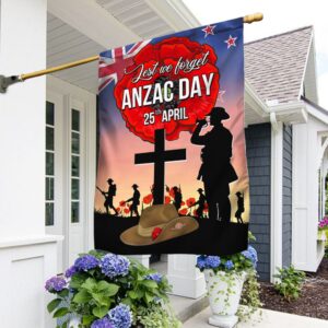 ANZAC Day Flag NZ: Lest We Forget (25th April) - TQN1033F