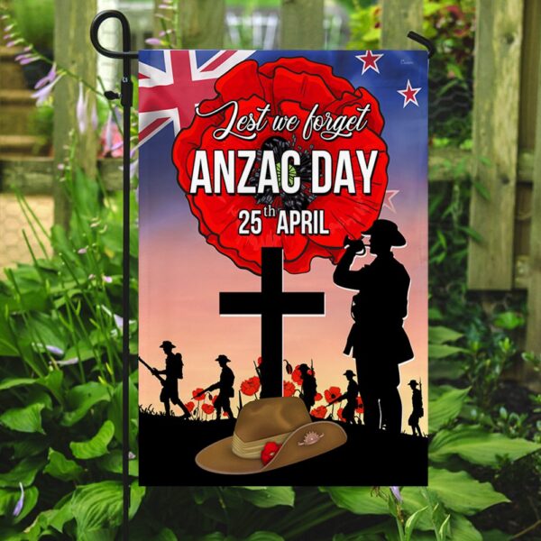 ANZAC Day Flag NZ: Lest We Forget (25th April) - TQN1033F - Image 3