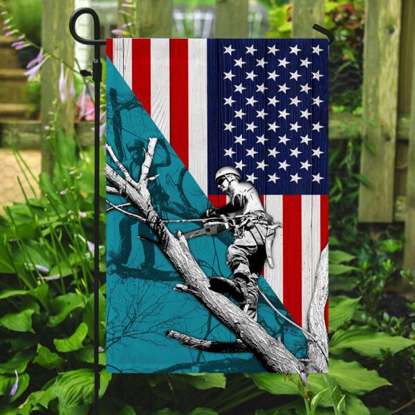 Arborist American Flag: Patriotic Tree Care Gear - Image 7
