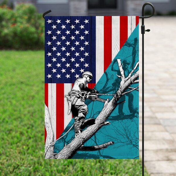 Arborist American Flag: Patriotic Tree Care Gear - Image 6