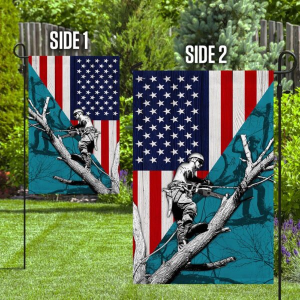 Arborist American Flag: Patriotic Tree Care Gear - Image 8
