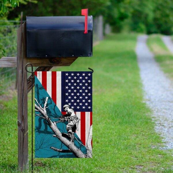 Arborist American Flag: Patriotic Tree Care Gear - Image 9