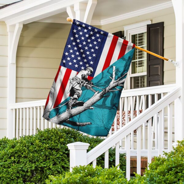 Arborist American Flag: Patriotic Tree Care Gear - Image 5