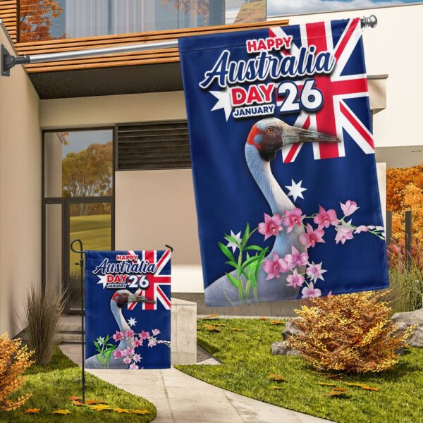 Happy Australia Day Brolga Flag - Celebrate January 26th - Image 4