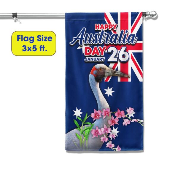 Happy Australia Day Brolga Flag - Celebrate January 26th - Image 6