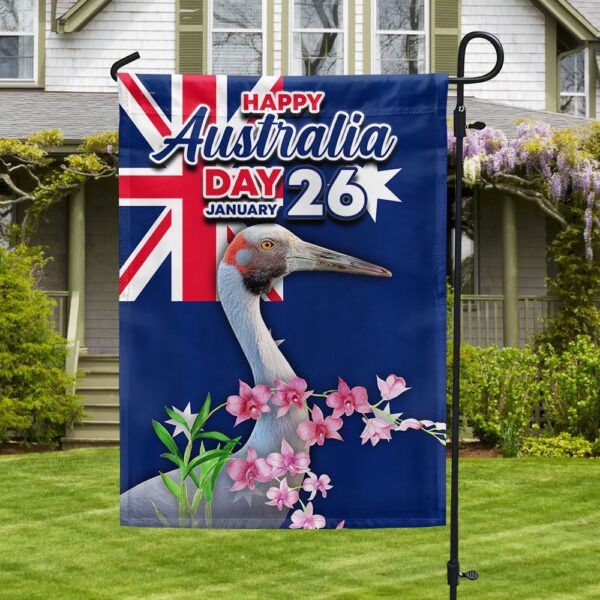 Happy Australia Day Brolga Flag - Celebrate January 26th - Image 3