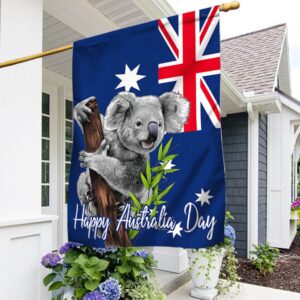 Australia Day Koala T-Shirt: Aussie Flag Design
