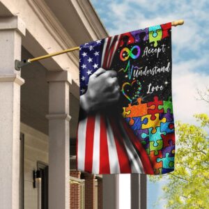 Autism Acceptance Flag: Understand, Love, Support (THN2093F1)