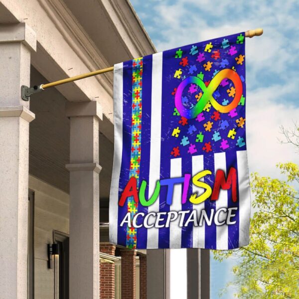 Autism Acceptance Flag T-Shirt: Show Your Support (TLP03F)