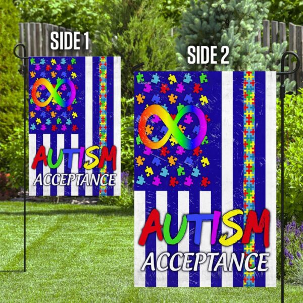 Autism Acceptance Flag T-Shirt: Show Your Support (TLP03F) - Image 10