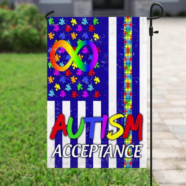 Autism Acceptance Flag T-Shirt: Show Your Support (TLP03F) - Image 6