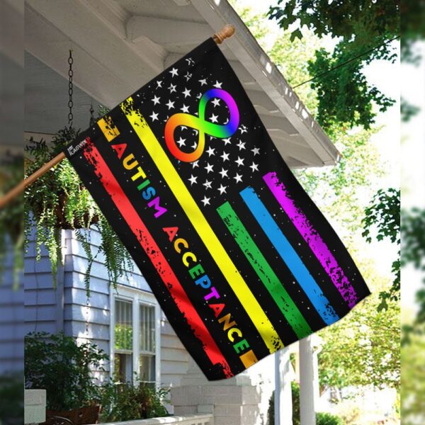 Autism Acceptance Rainbow Infinity Flag: Celebrate Neurodiversity - Image 3