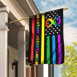 Autism Acceptance Rainbow Infinity Flag: Celebrate Neurodiversity