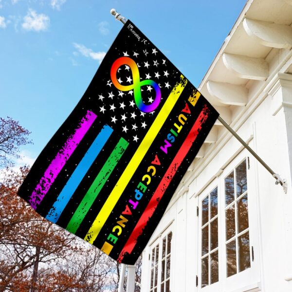 Autism Acceptance Rainbow Infinity Flag: Celebrate Neurodiversity - Image 2