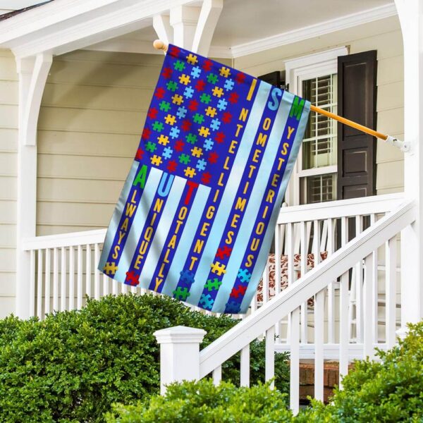 Autism Awareness American Flag: Show Your Support - Image 5