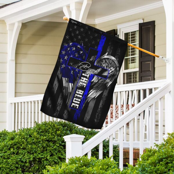 Back the Blue US Flag: American Flag Support - Image 3