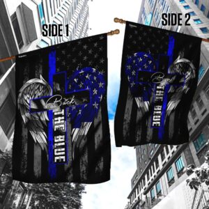 Back the Blue US Flag: American Flag Support