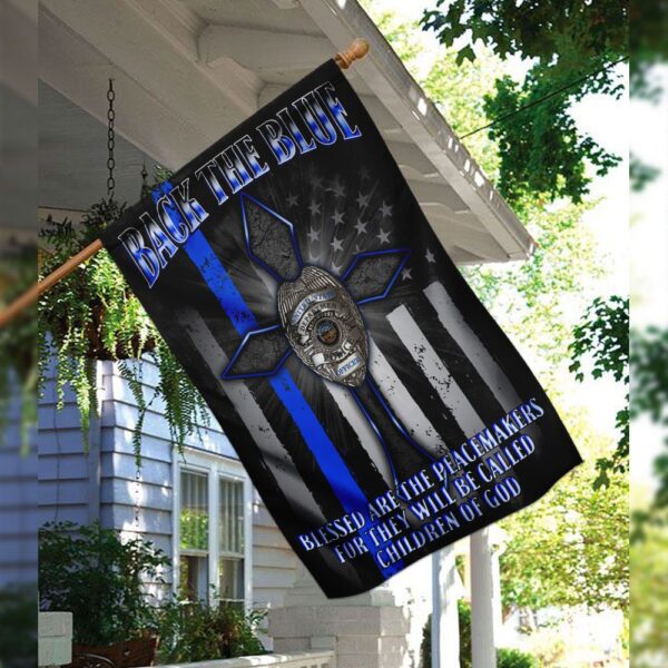 Back The Blue Police Flag - Image 3