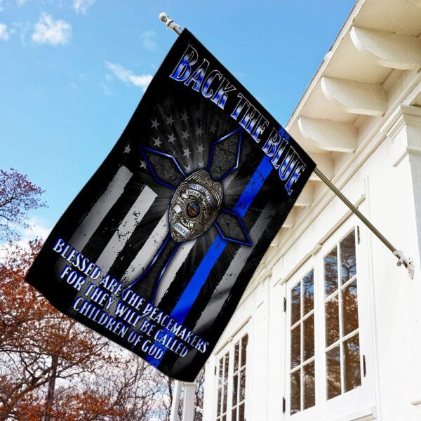 Back The Blue Police Flag - Image 2