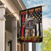 Back the Red Firefighter Flag: QNK377F Support Our Heroes