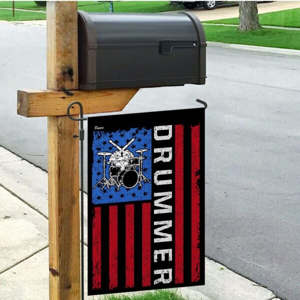Badass Drummer Flag: QNN134F - Rock & Roll Drumming Banner - Image 9