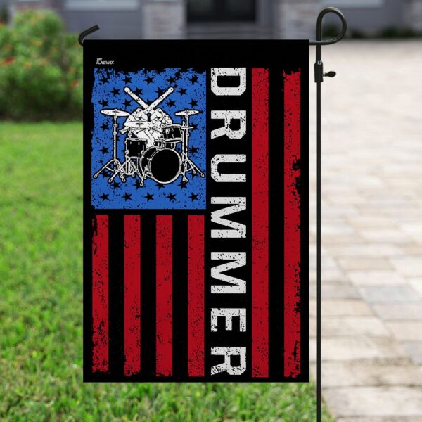 Badass Drummer Flag: QNN134F - Rock & Roll Drumming Banner - Image 6
