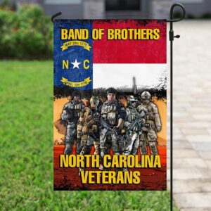 Band of Brothers NC Veterans Garden Flag: Honor Their Service