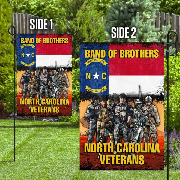 Band of Brothers NC Veterans Garden Flag: Honor Their Service - Image 3